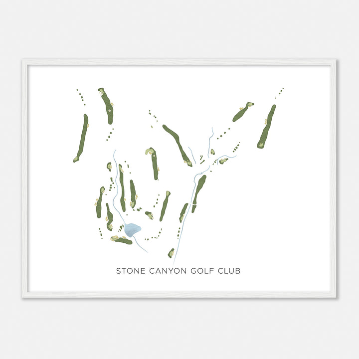 Print of Stone Canyon Golf Club Modern Map