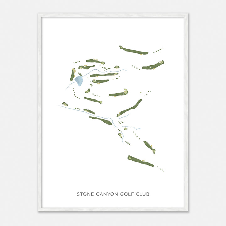 Print of Stone Canyon Golf Club Modern Map