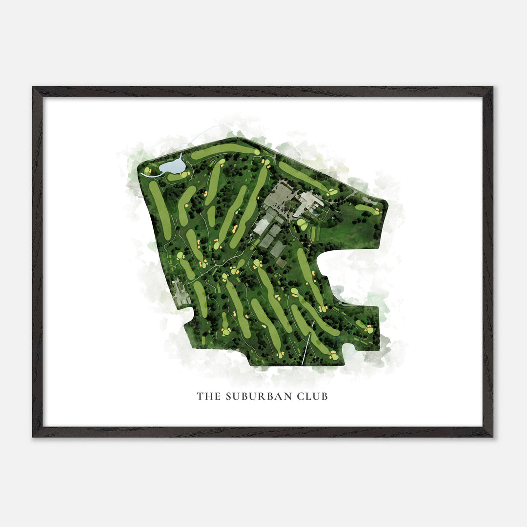 Print of The Suburban Club Classic Map