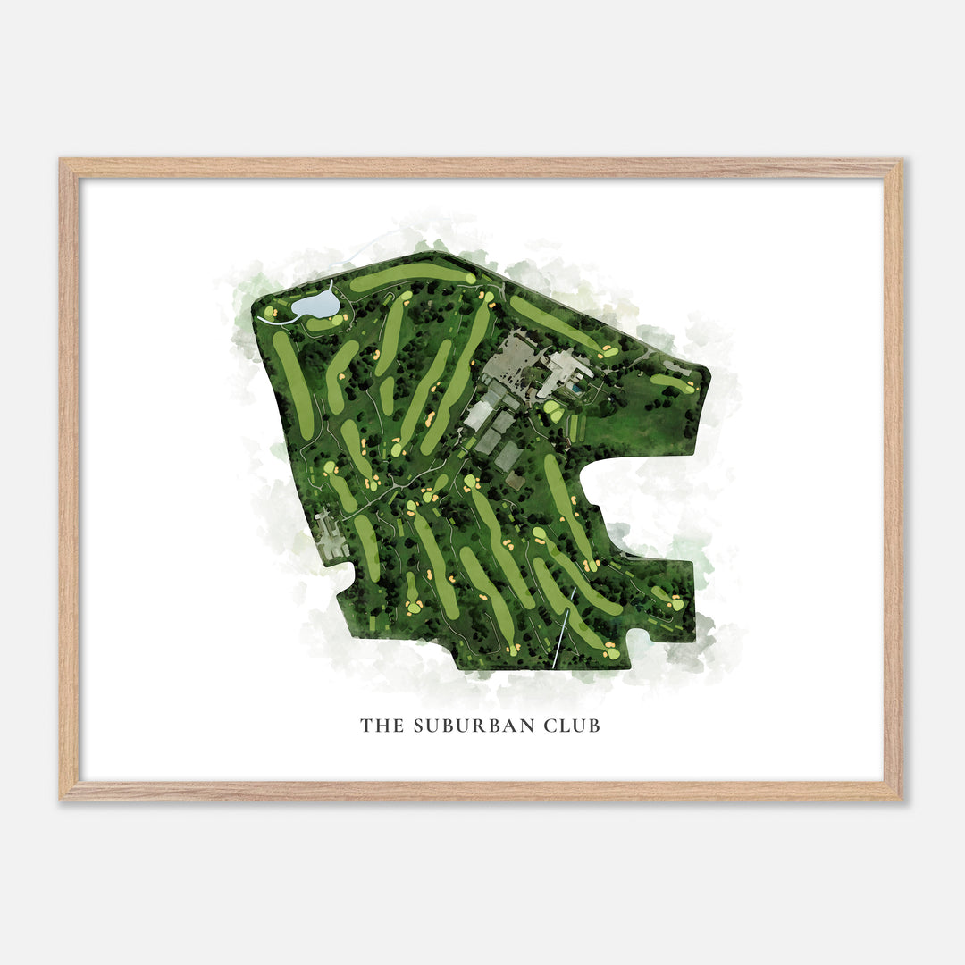 Print of The Suburban Club Classic Map