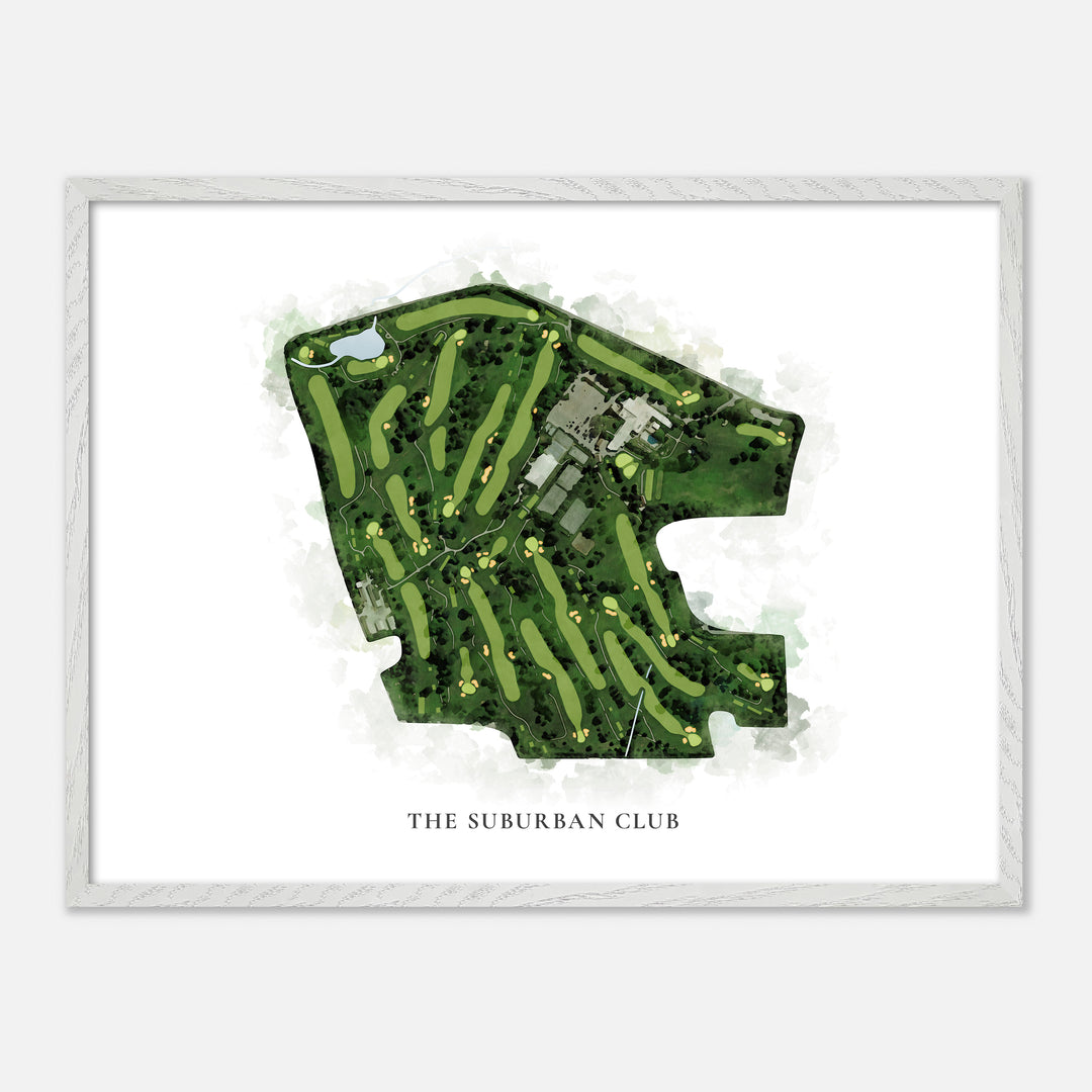 Print of The Suburban Club Classic Map