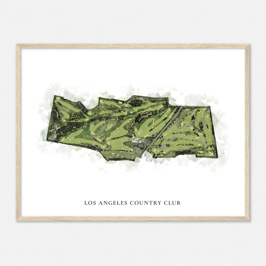 Print of Los Angeles Country Club Classic Map