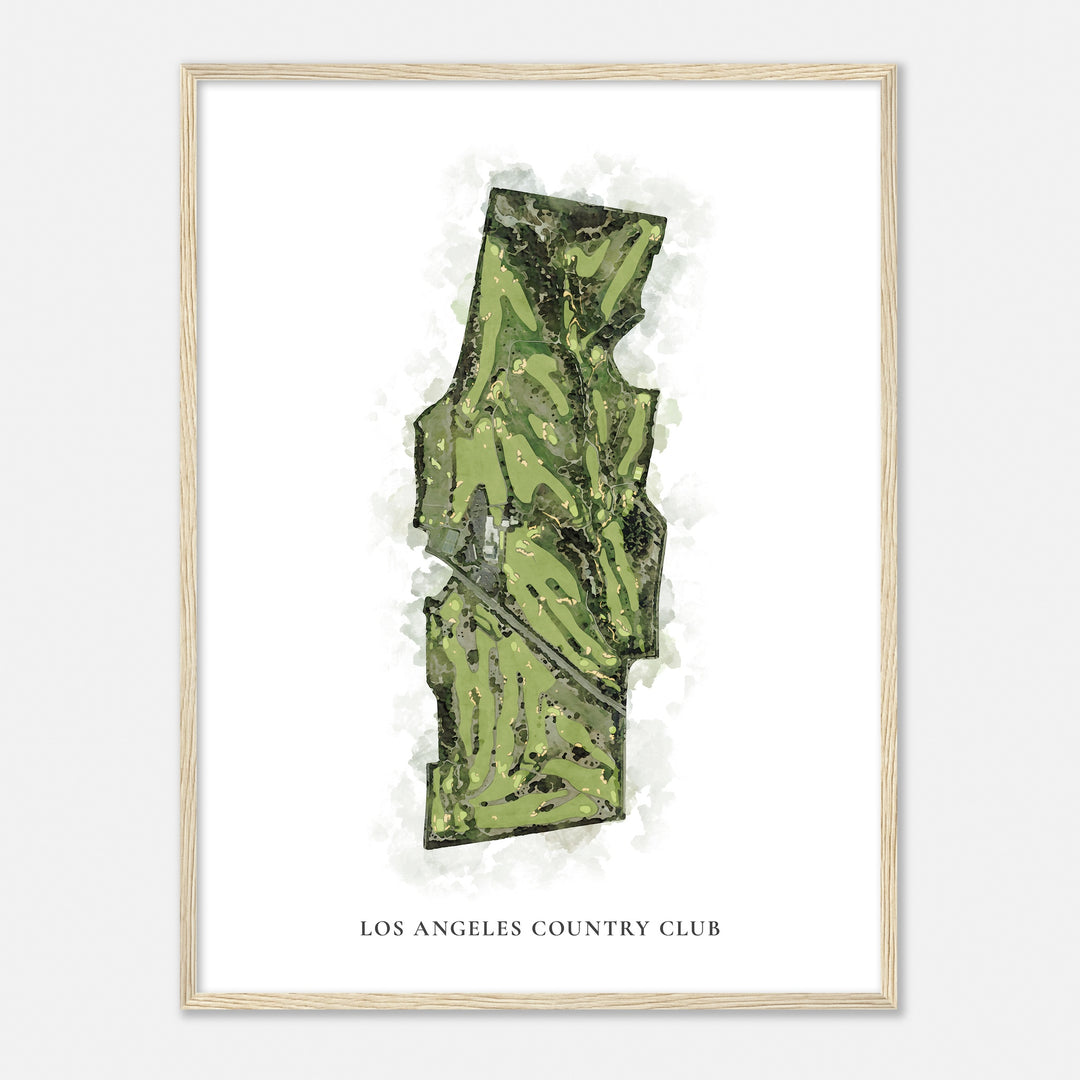 Print of Los Angeles Country Club Classic Map