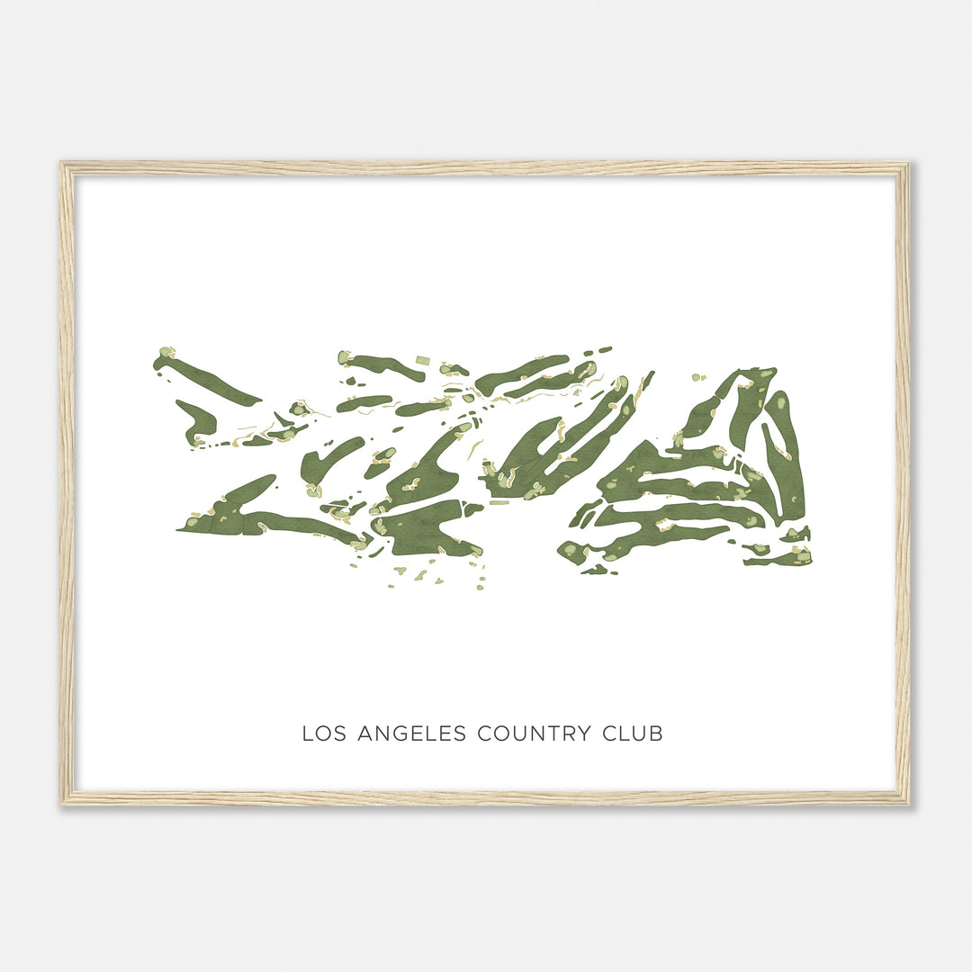 Print of Los Angeles Country Club Modern Map