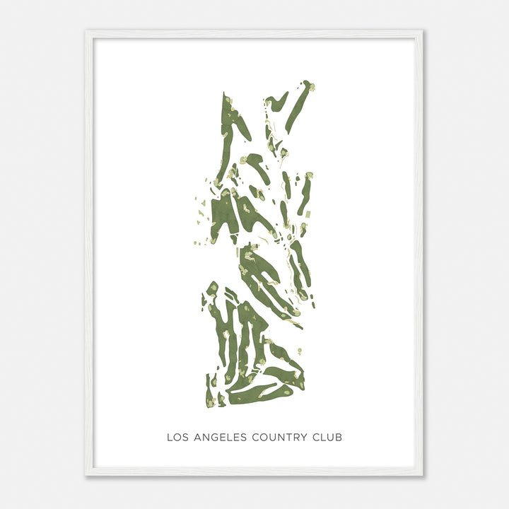 Print of Los Angeles Country Club Modern Map