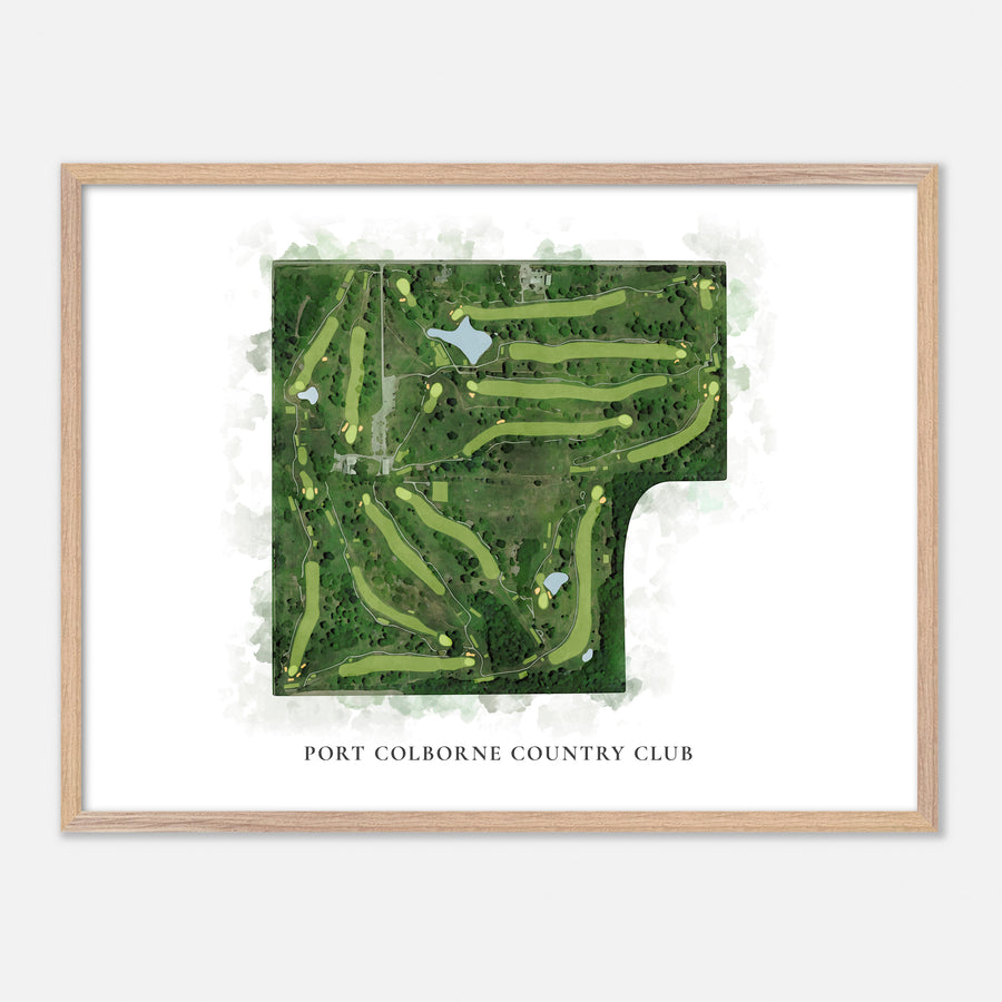 Print of Port Colborne Country Club Classic Map