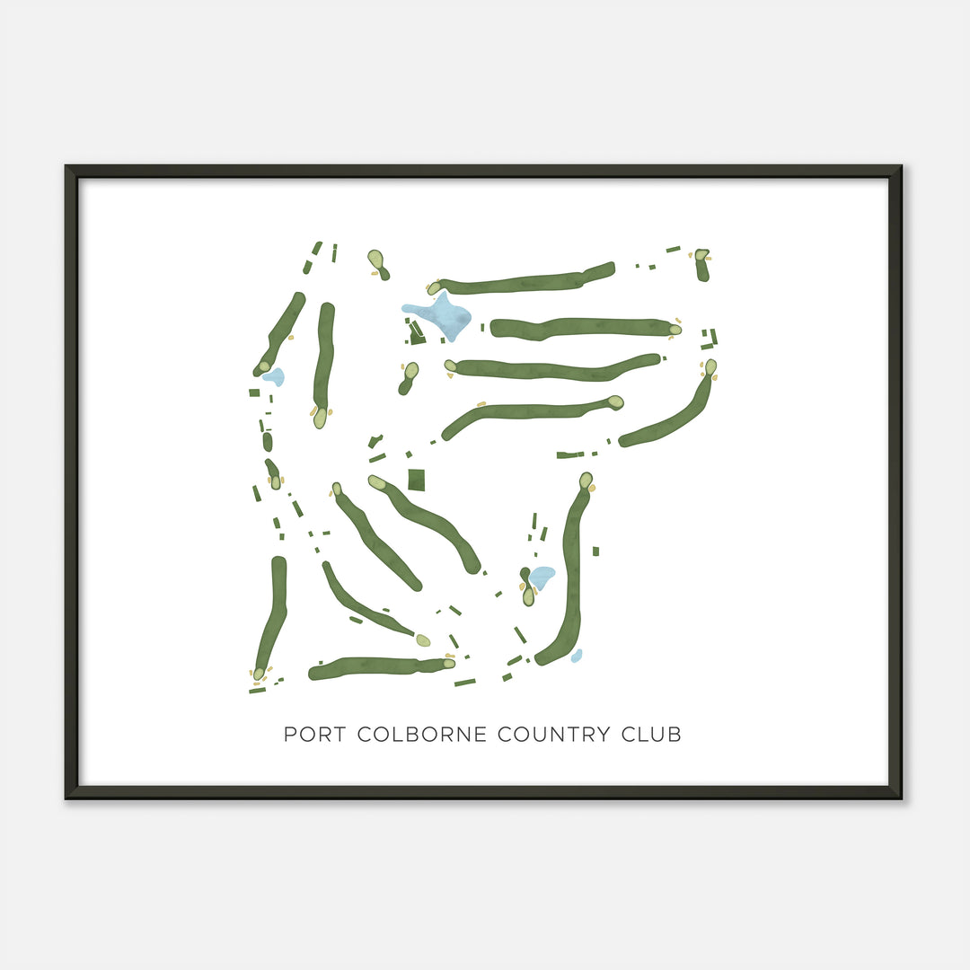 Print of Port Colborne Country Club Modern Map