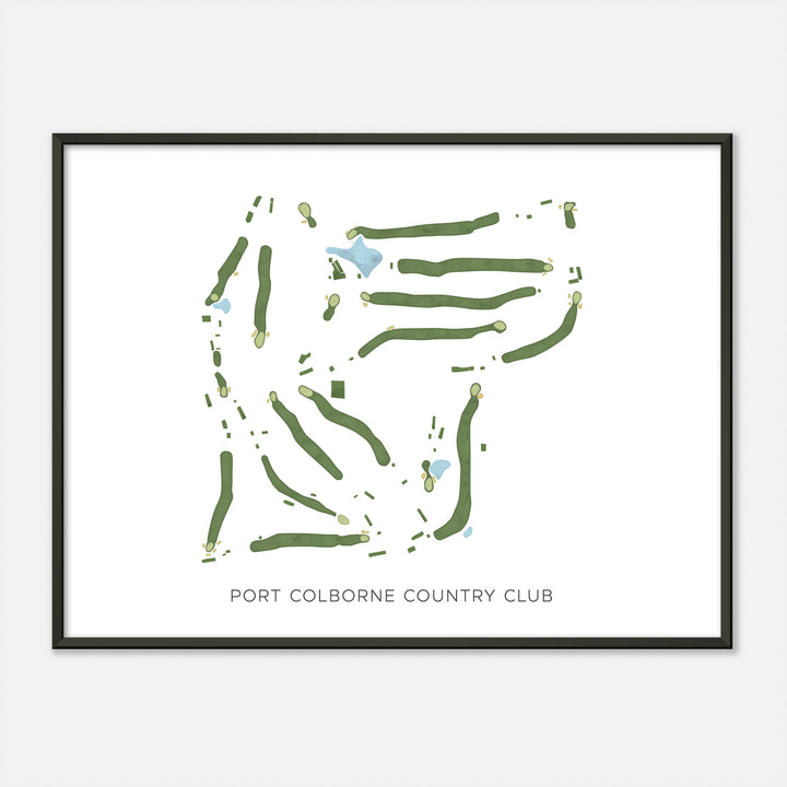 Print of Port Colborne Country Club Modern Map