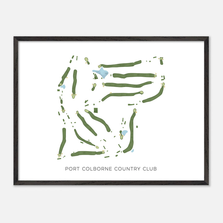 Print of Port Colborne Country Club Modern Map
