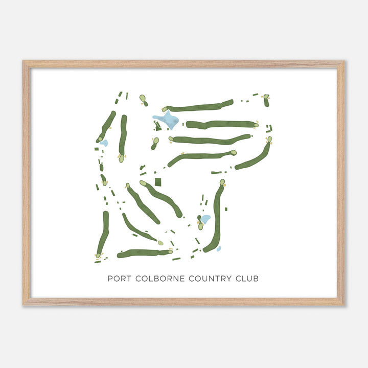 Print of Port Colborne Country Club Modern Map