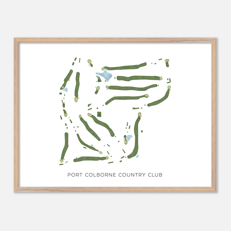Print of Port Colborne Country Club Modern Map