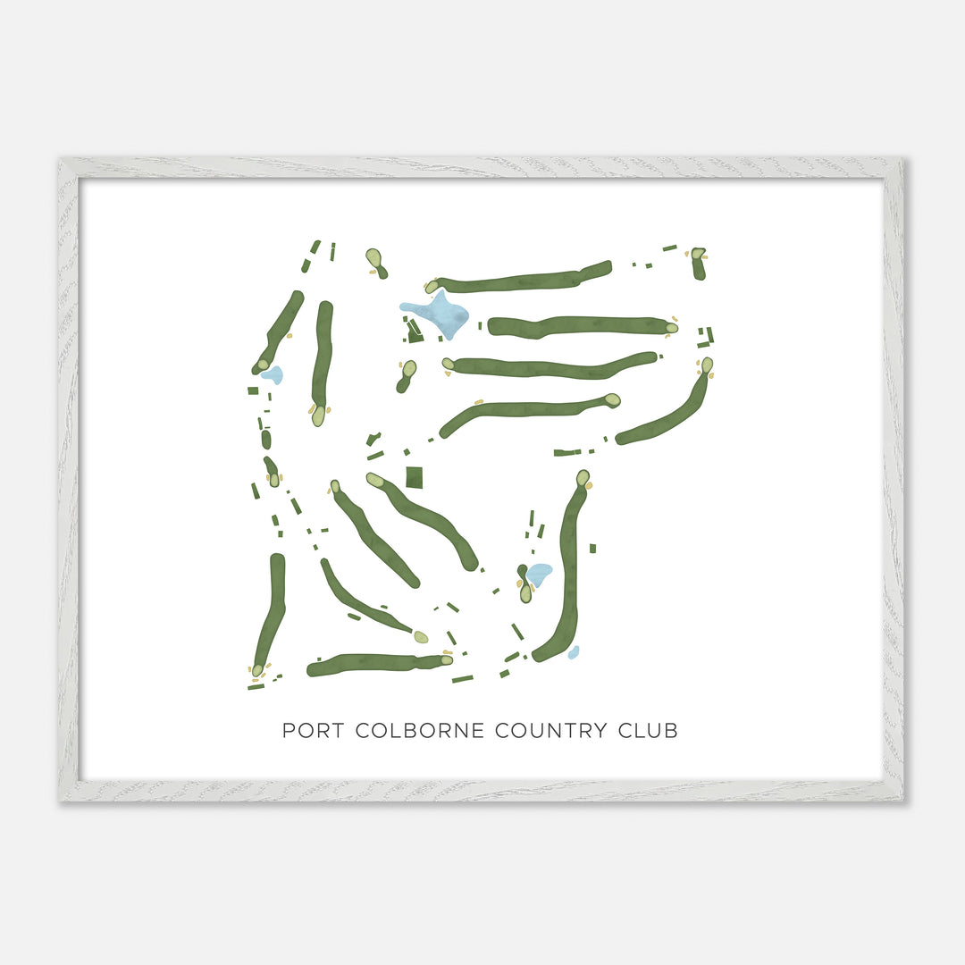 Print of Port Colborne Country Club Modern Map