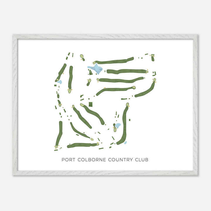 Print of Port Colborne Country Club Modern Map