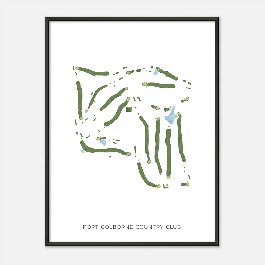 Print of Port Colborne Country Club Modern Map