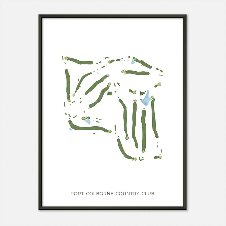 Print of Port Colborne Country Club Modern Map