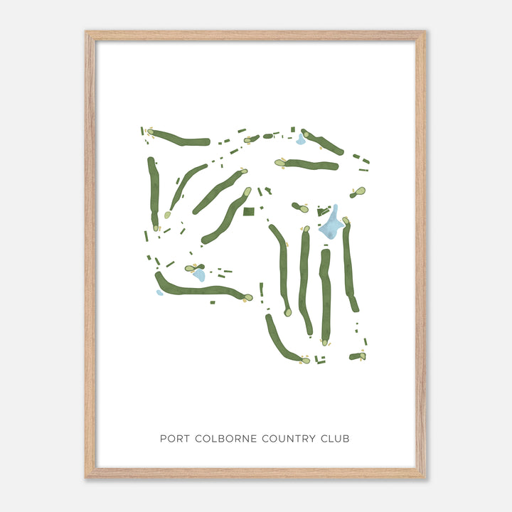 Print of Port Colborne Country Club Modern Map
