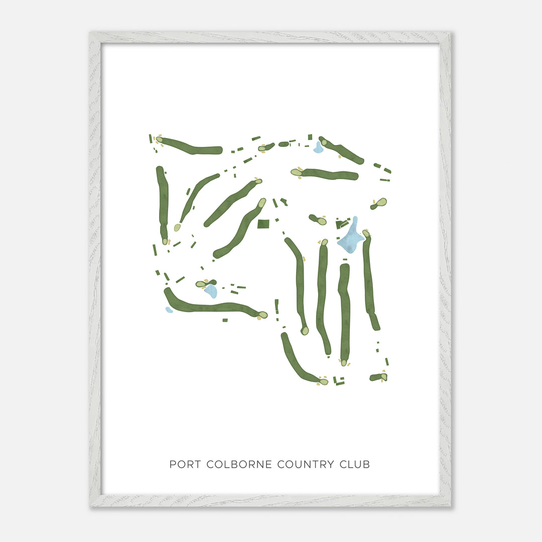 Print of Port Colborne Country Club Modern Map