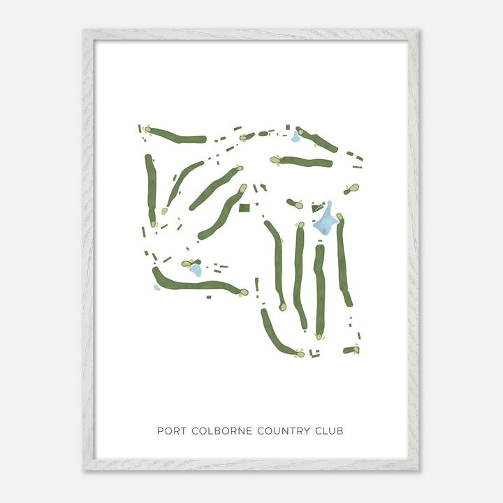 Print of Port Colborne Country Club Modern Map