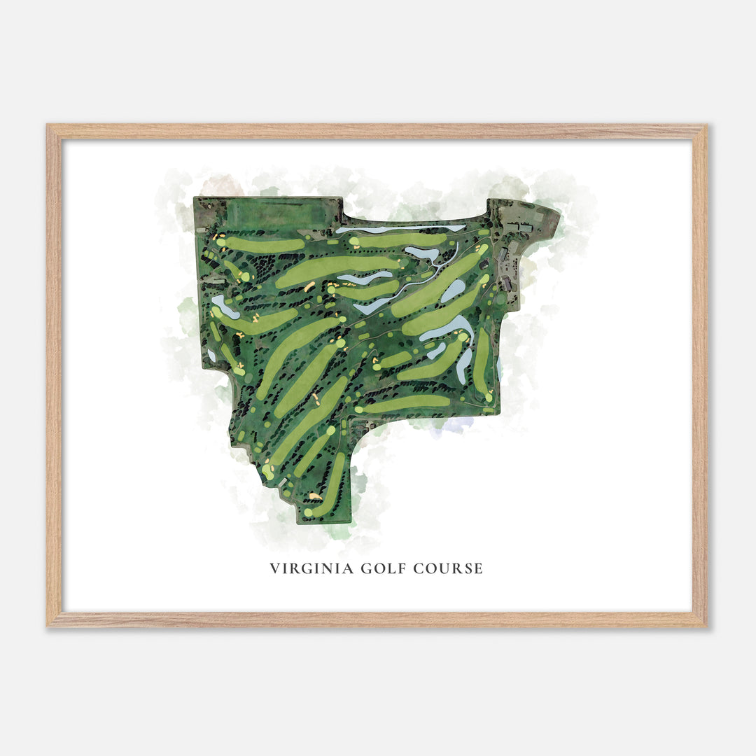 Print of Virginia Golf Course Classic Map