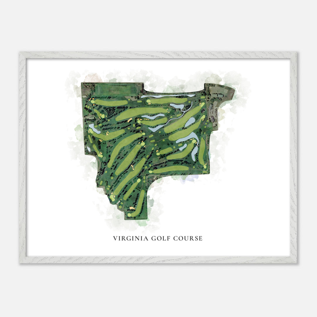 Print of Virginia Golf Course Classic Map
