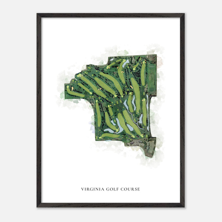 Print of Virginia Golf Course Classic Map
