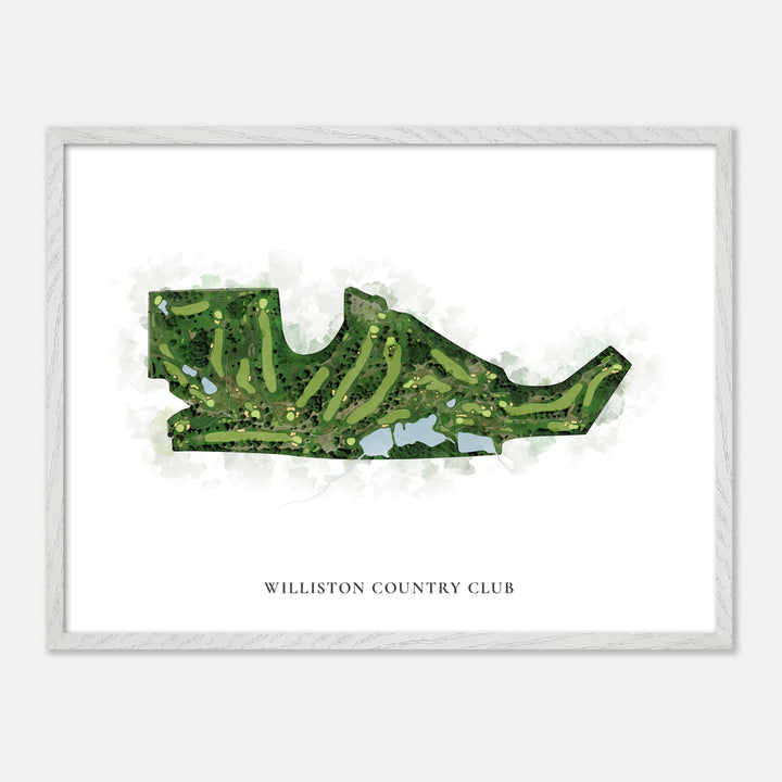 Print of Williston Country Club Classic Map
