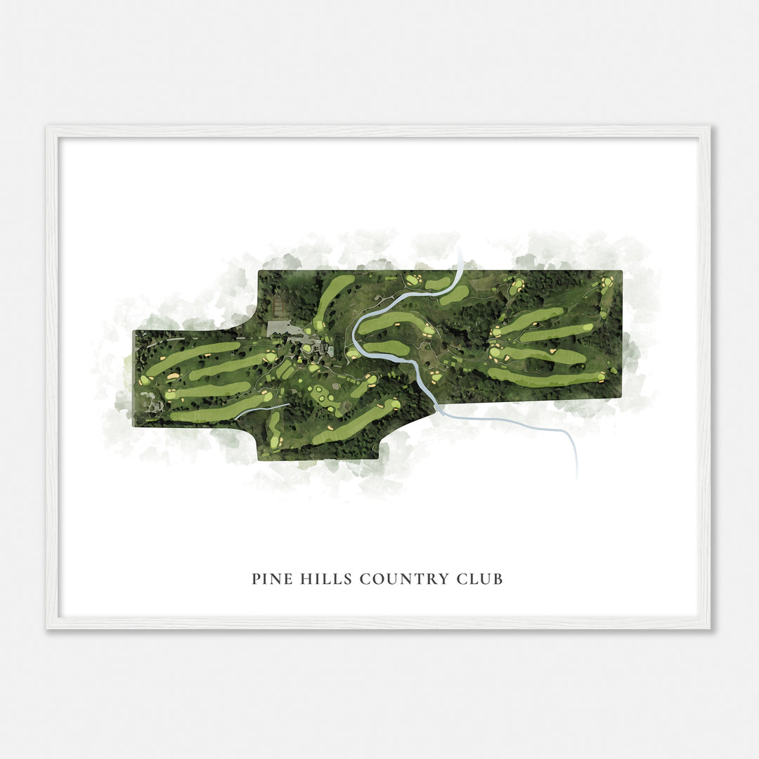 Print of Pine Hills Country Club Classic Map