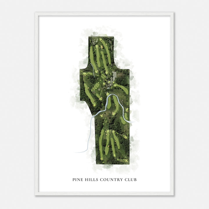 Print of Pine Hills Country Club Classic Map