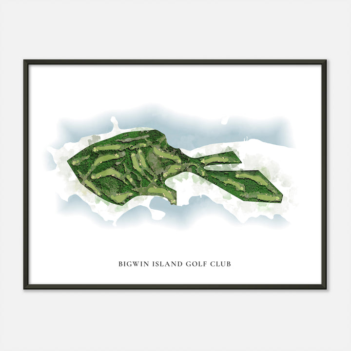 Print of Bigwin Island Golf Club Classic Map