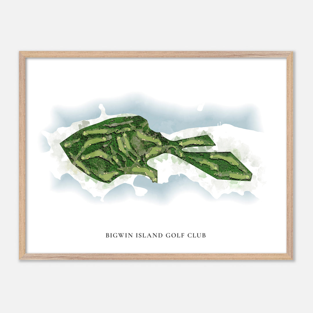 Print of Bigwin Island Golf Club Classic Map