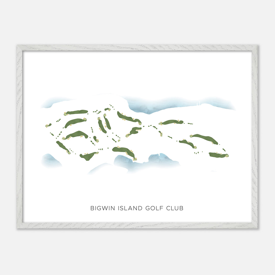 Print of Bigwin Island Golf Club Modern Map