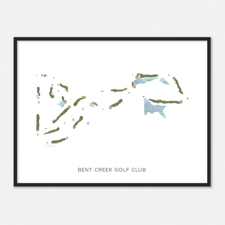 Print of Bent Creek Golf Club Modern Map