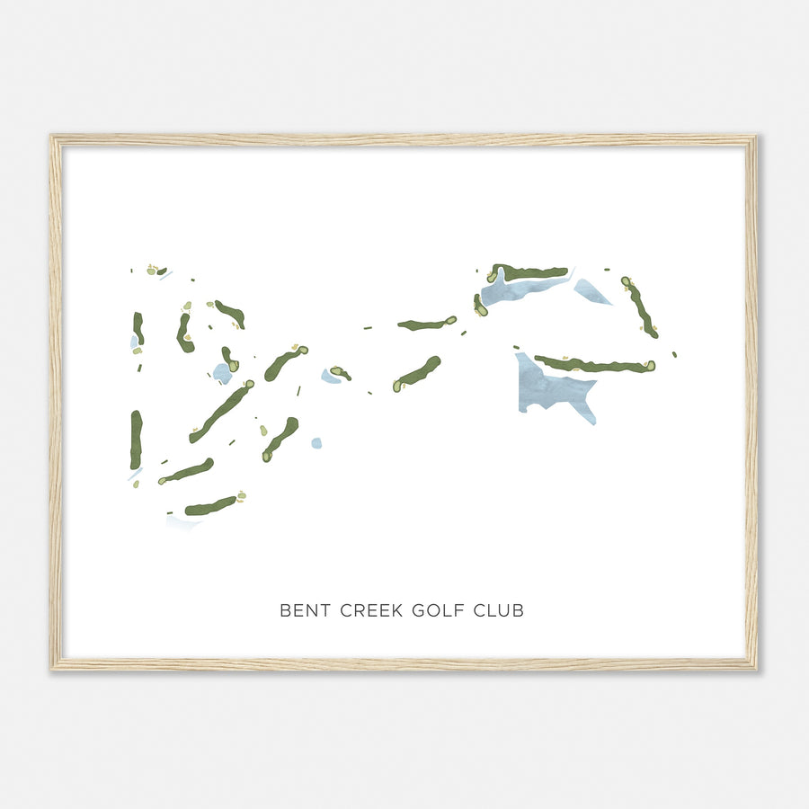 Print of Bent Creek Golf Club Modern Map