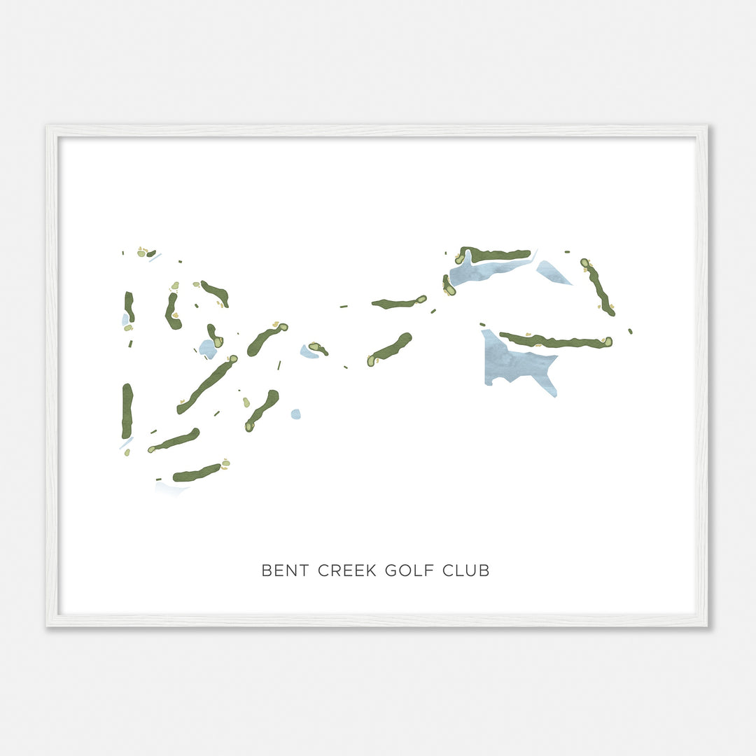 Print of Bent Creek Golf Club Modern Map