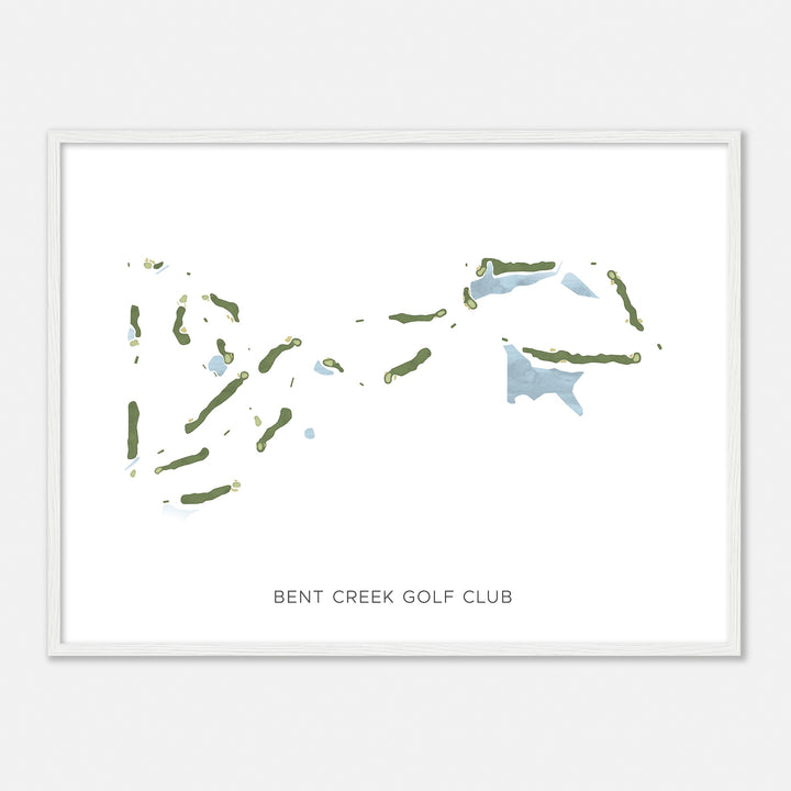 Print of Bent Creek Golf Club Modern Map