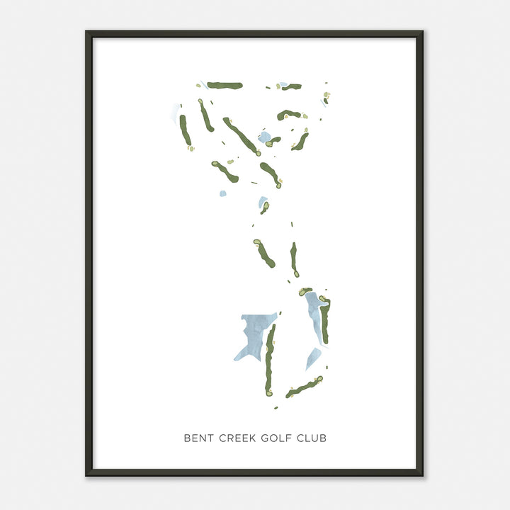Print of Bent Creek Golf Club Modern Map
