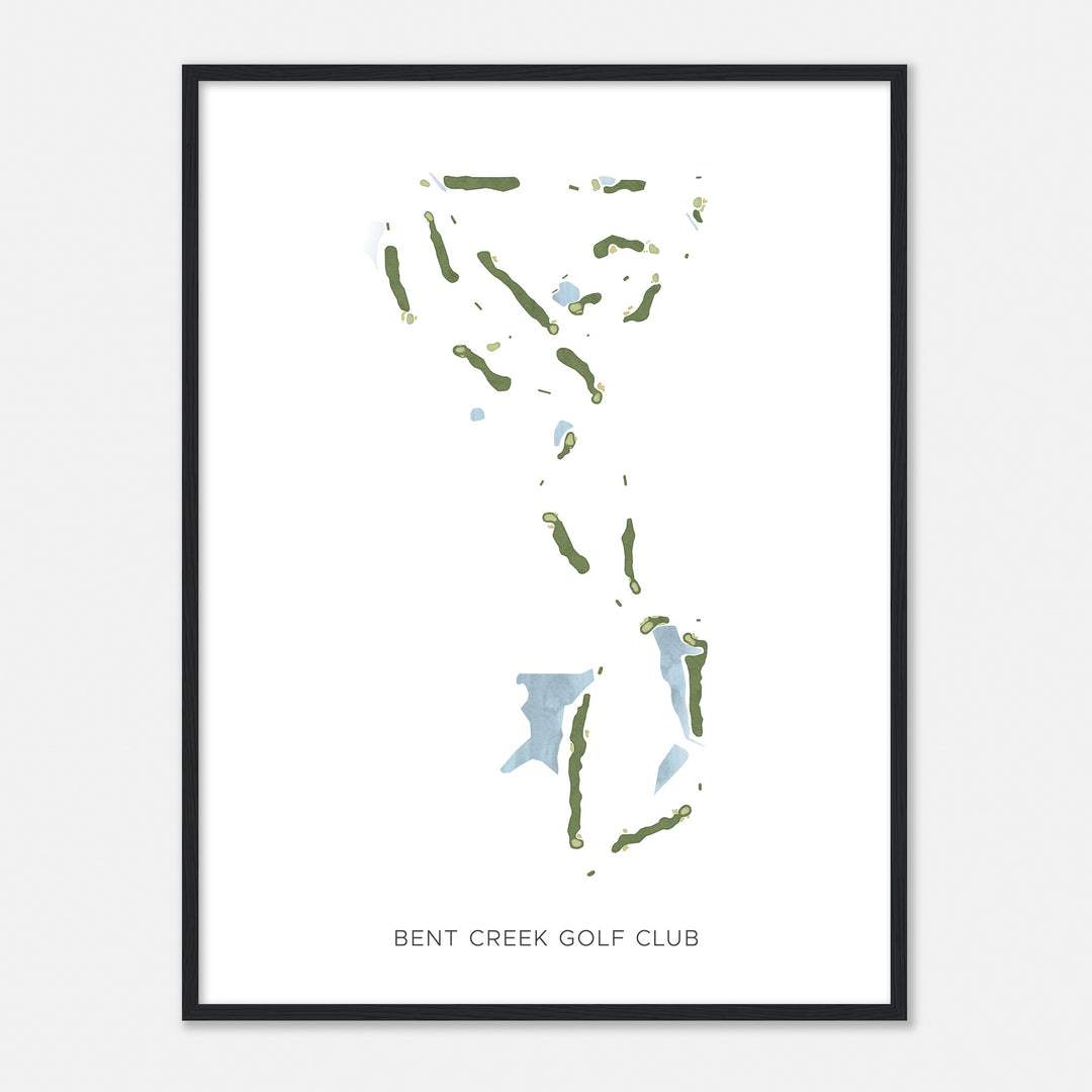 Print of Bent Creek Golf Club Modern Map