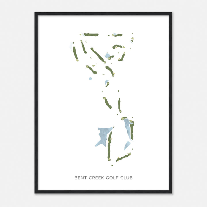 Print of Bent Creek Golf Club Modern Map