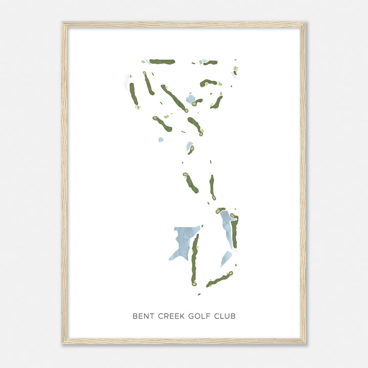 Print of Bent Creek Golf Club Modern Map
