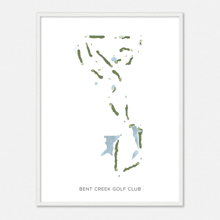 Print of Bent Creek Golf Club Modern Map