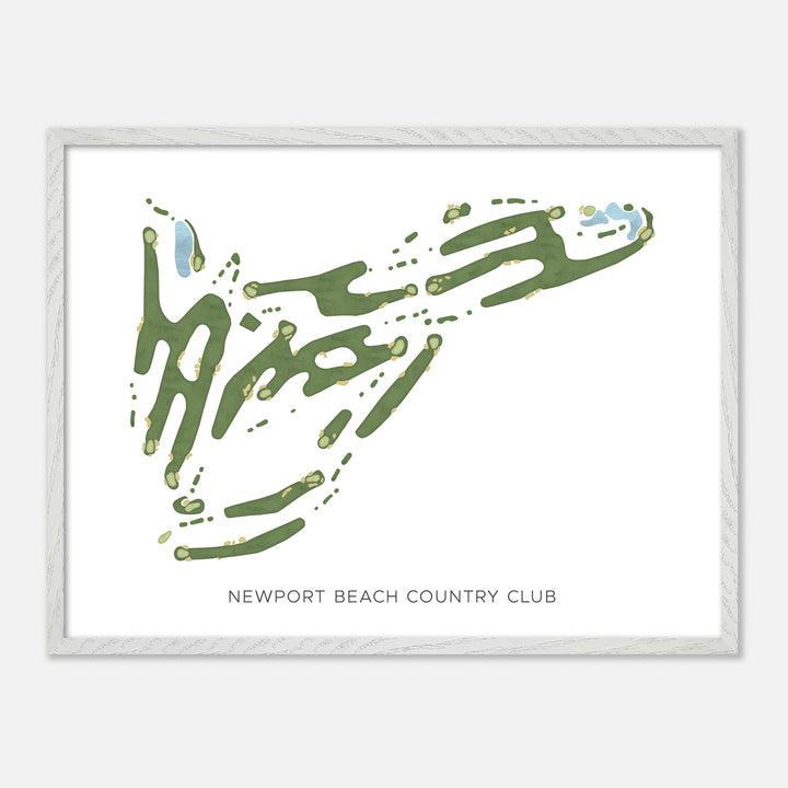 Print of Newport Beach Country Club Modern Map