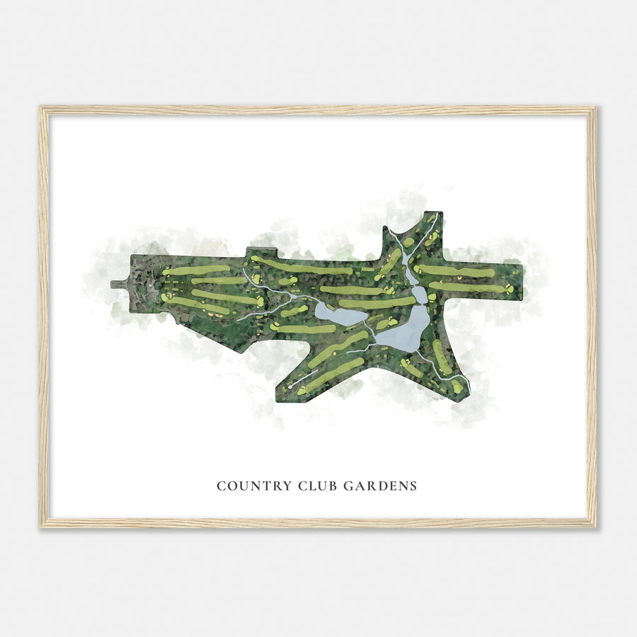 Print of Country Club Gardens Classic Map