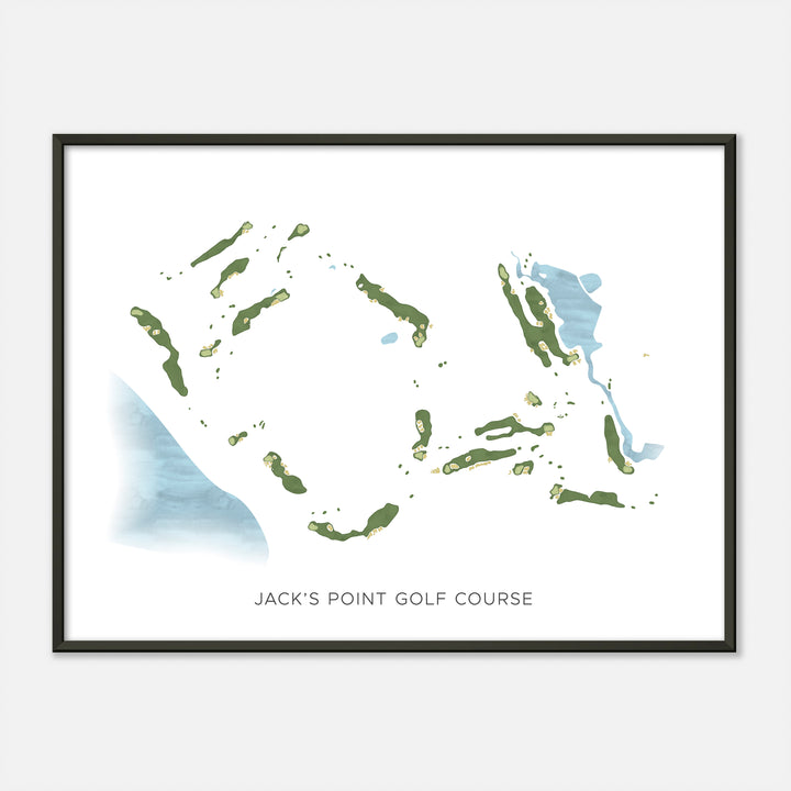 Print of Jack'S Point Golf Course Modern Map