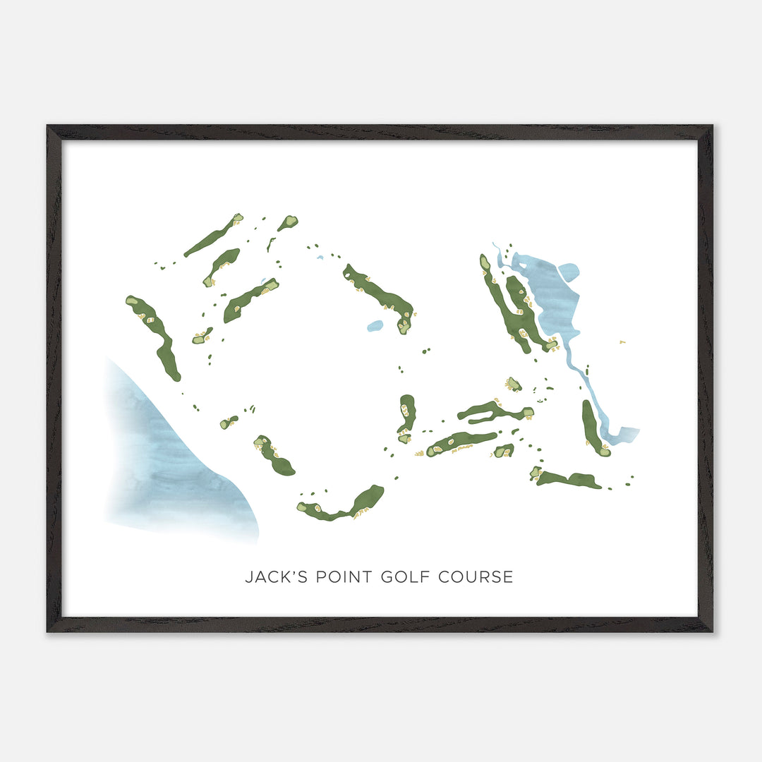 Print of Jack'S Point Golf Course Modern Map