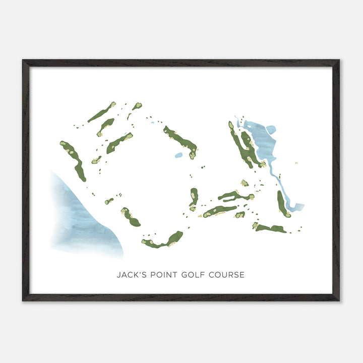 Print of Jack'S Point Golf Course Modern Map