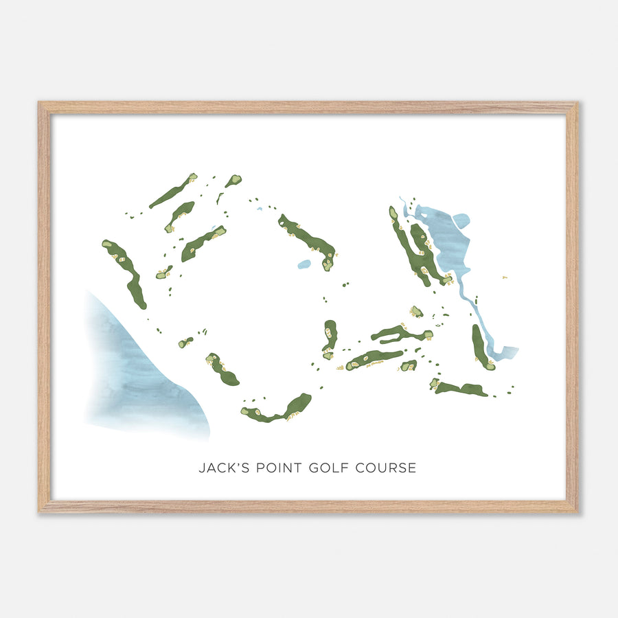 Print of Jack'S Point Golf Course Modern Map