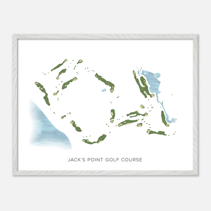 Print of Jack'S Point Golf Course Modern Map