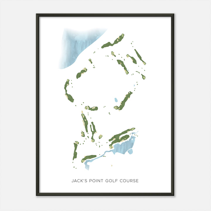 Print of Jack'S Point Golf Course Modern Map