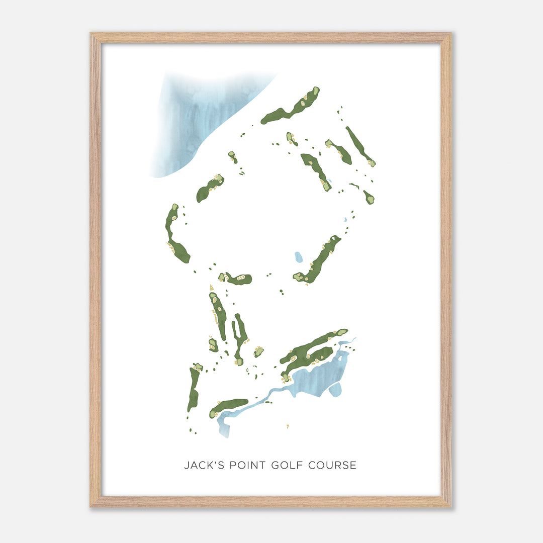 Print of Jack'S Point Golf Course Modern Map