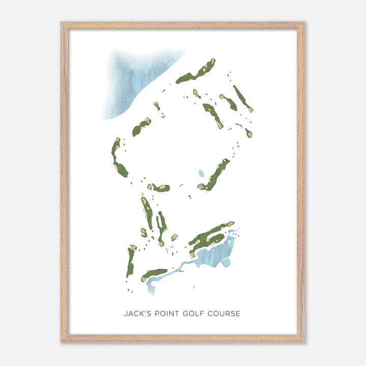 Print of Jack'S Point Golf Course Modern Map